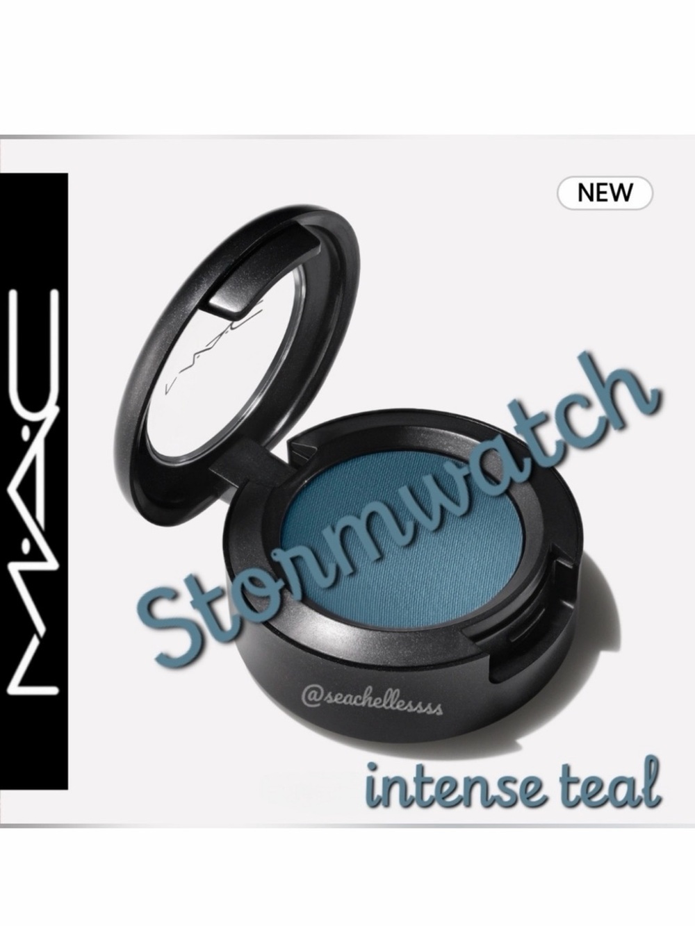 MAC Cosmetics Eyeshadow Stormwatch Intense Teal Brand New in Box Authentic